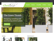 Tablet Screenshot of greenthumbplants.com